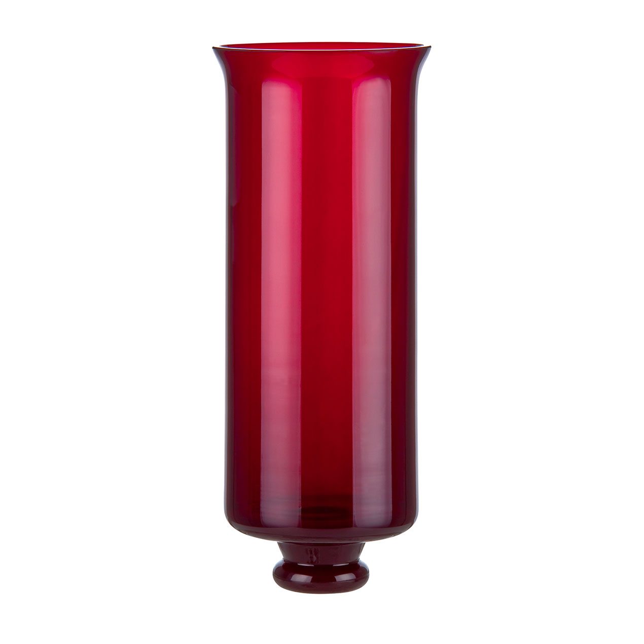 Ewiglichtglas Rubin mit Knopf