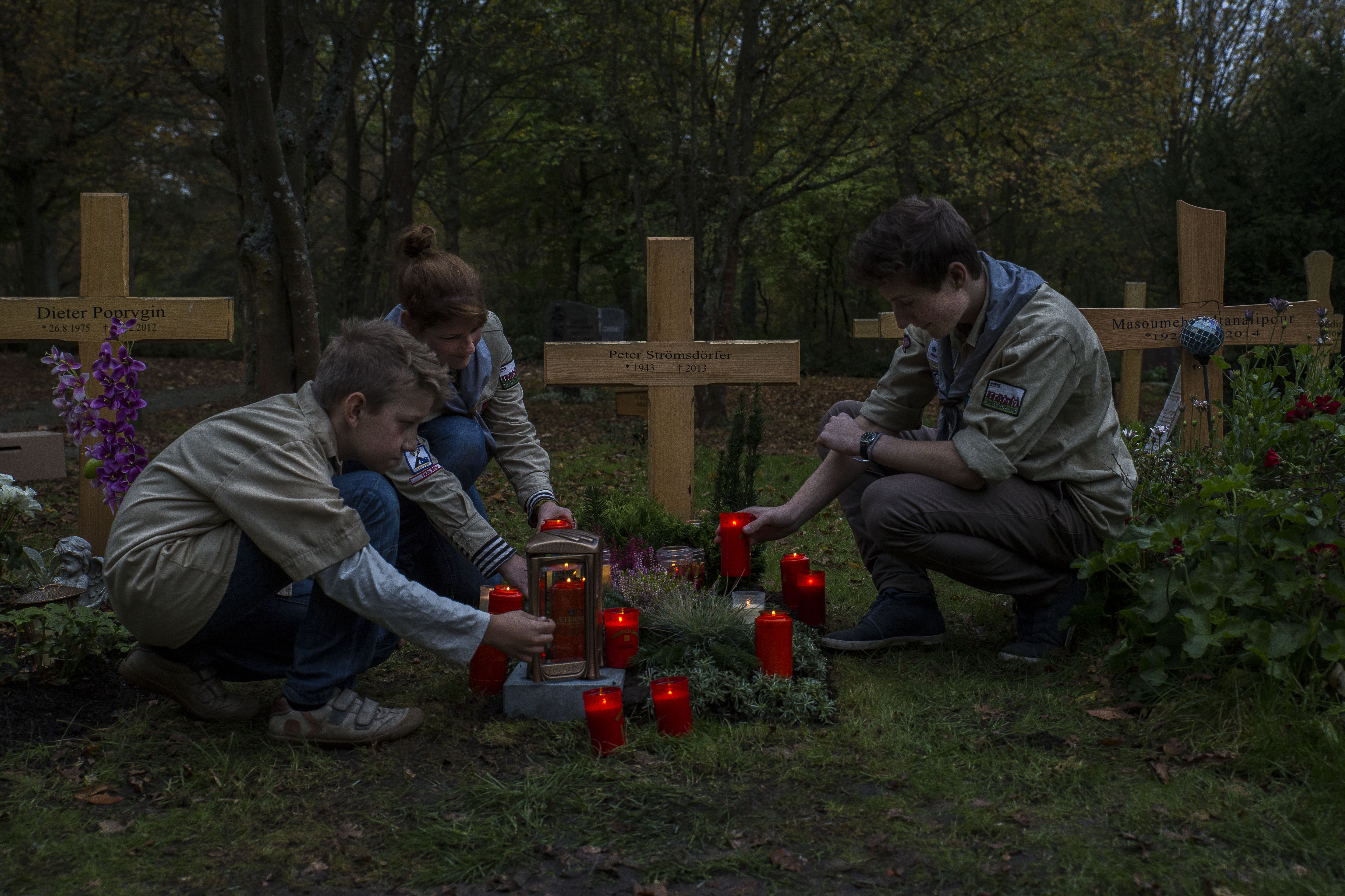 Waldfriedhof Würzburg im Oktober 2014